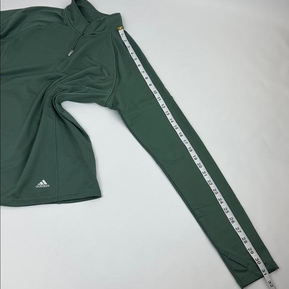 Adidas Golf 1/4 Zip Pullover. Dark Green. Large. Like New. Lite Fleece Lining. - Picture 7 of 8